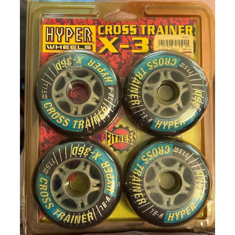 New Hyper Wheels Cross Trainer X-360 77.5mm Fitness All Surface Conditions 78A
